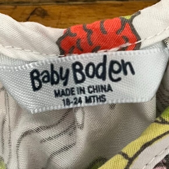 Baby Boden Sleeveless Floral Ruffled Romper, size 18-24 Months - Picture 6 of 7